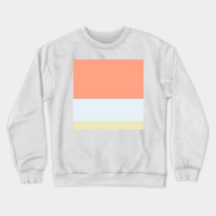 A selected customization of Bright Gray, Seafoam Blue, Vivid Tangerine and Spring Green (Crayola) stripes. Crewneck Sweatshirt